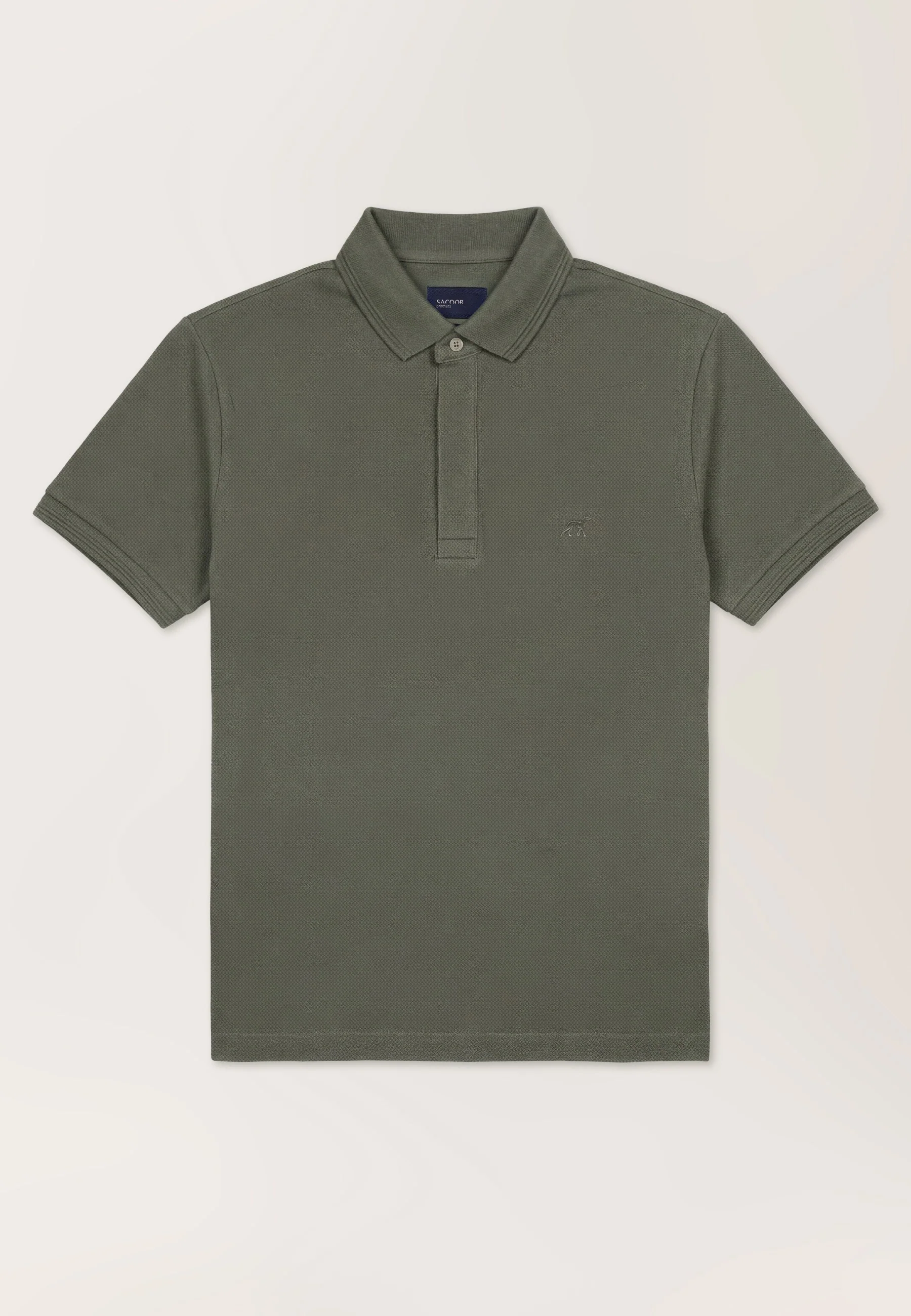 Polo Slim Fit Em Piqué Stretch Com Carcela Oculta - Image 8