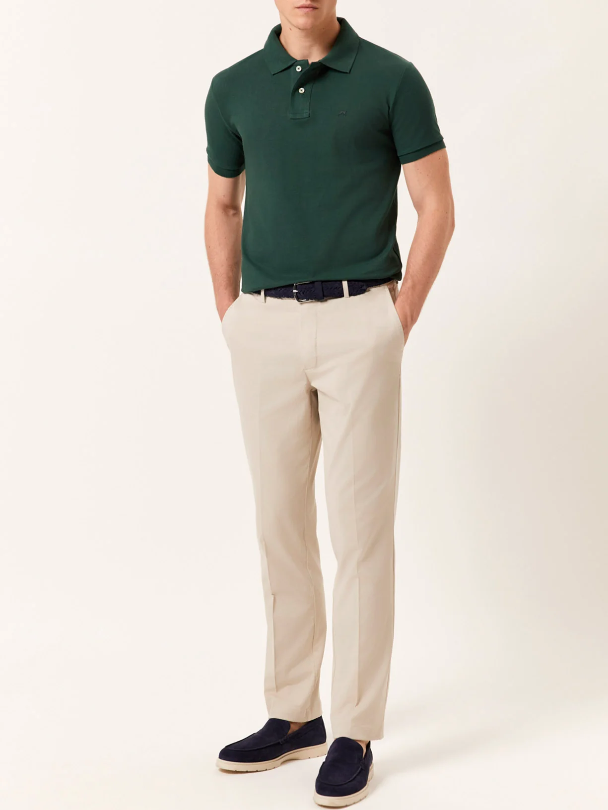 Premium Slim Fit Polo Piqué em 100% Algodão BCI