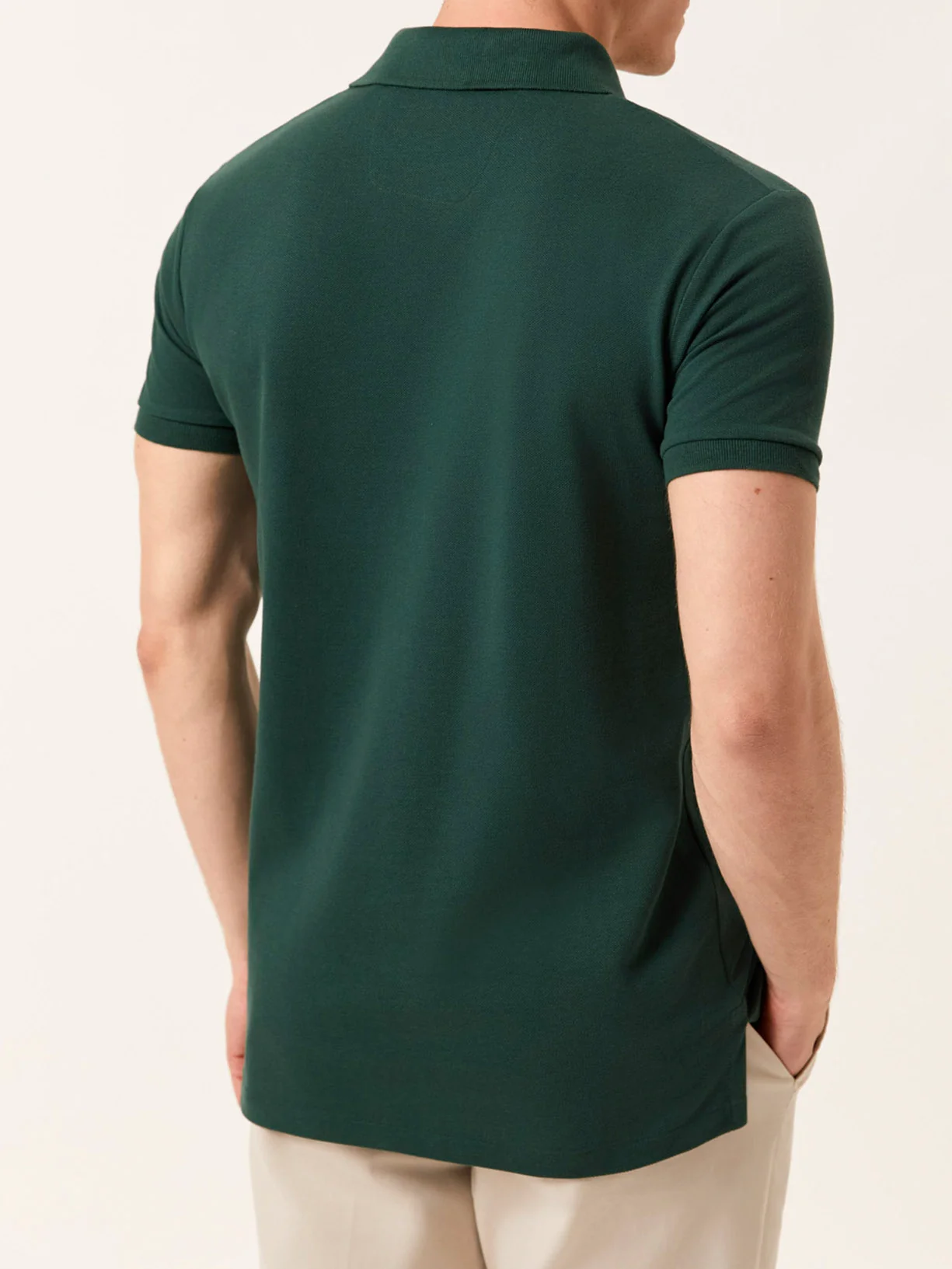 Premium Slim Fit Polo Piqué em 100% Algodão BCI - Image 3