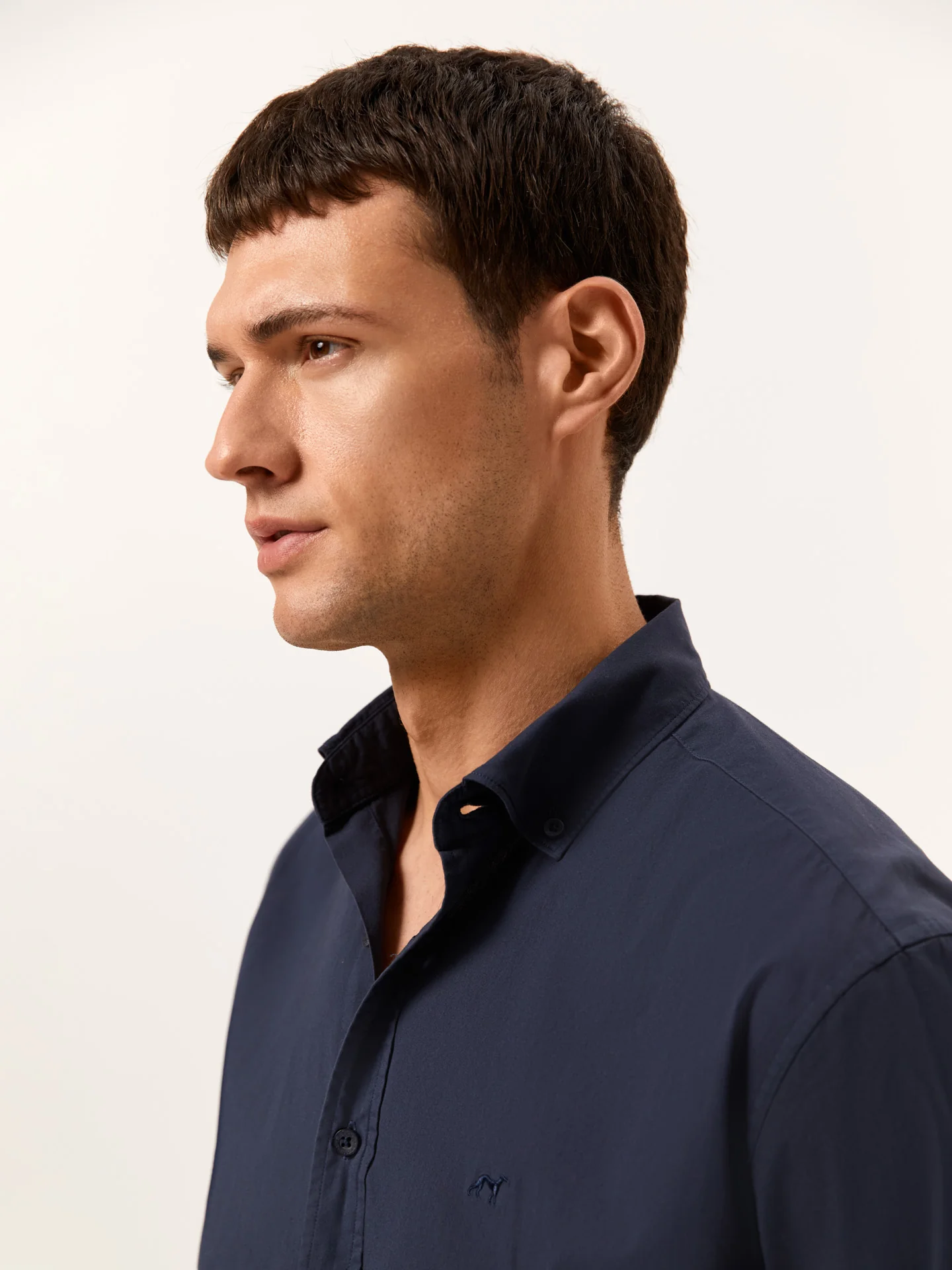 Regular Fit Camisa Popeline Garment Dye em Algodão Comfort - Image 2
