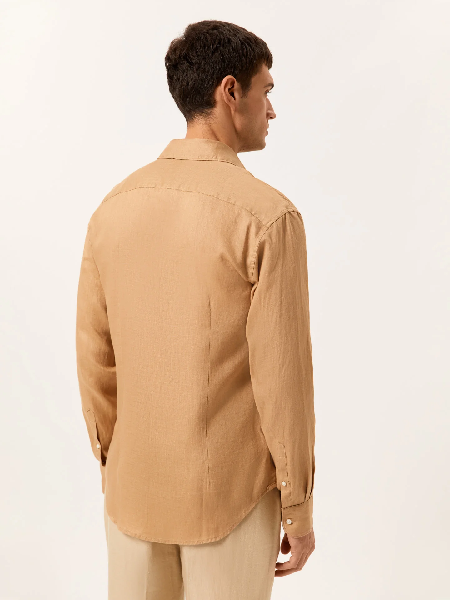 Slim Fit Camisa Aberta em 100% Linho - Image 4