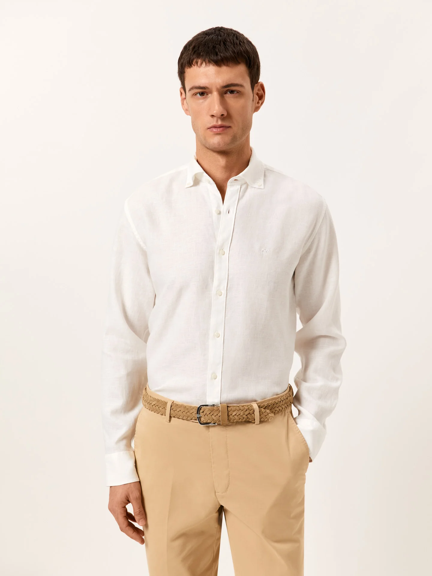 Slim Fit Camisa em 100% Linho - Image 3