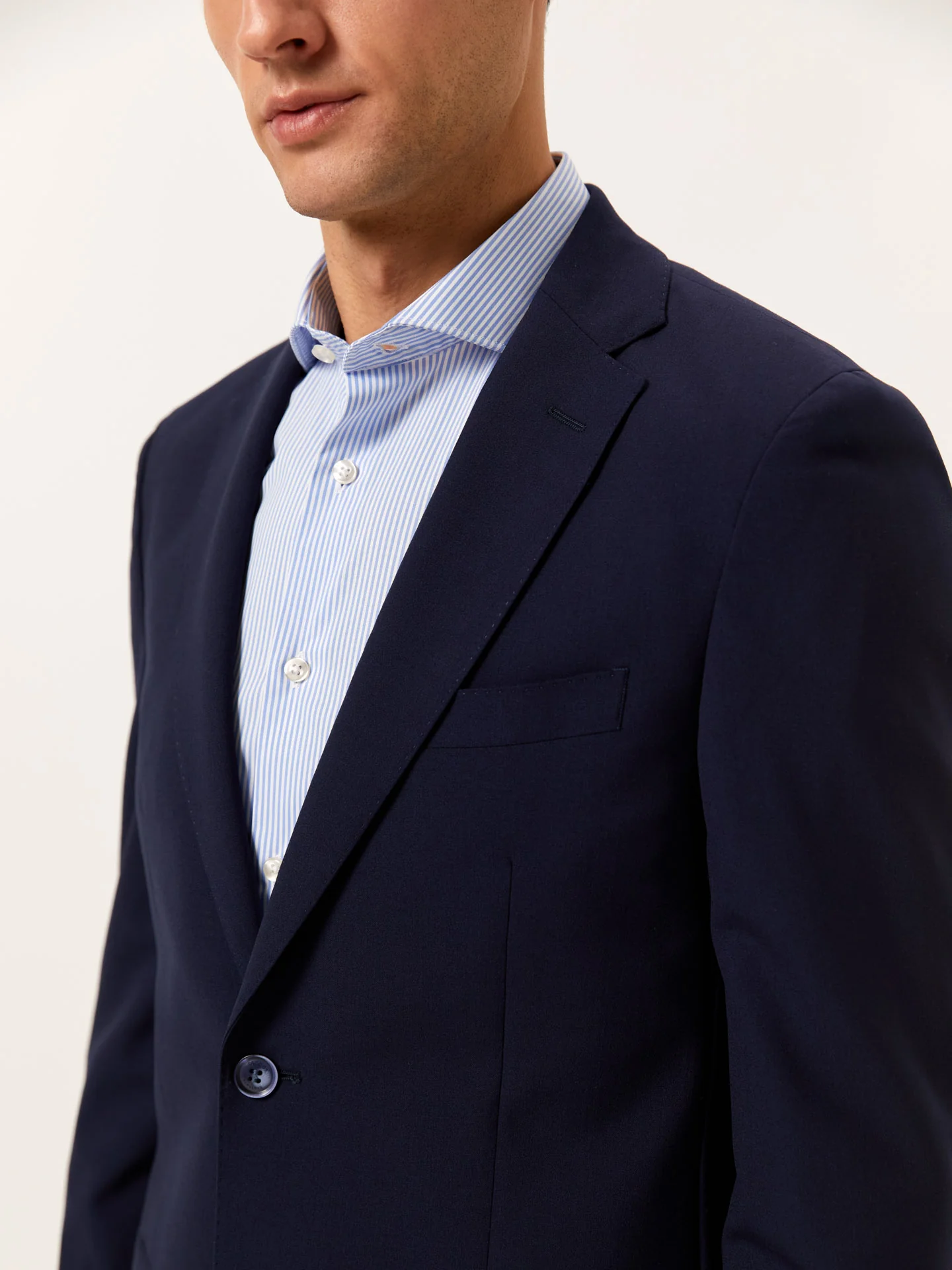 Slim Fit Fato em Lã de Alta Performance - Image 5