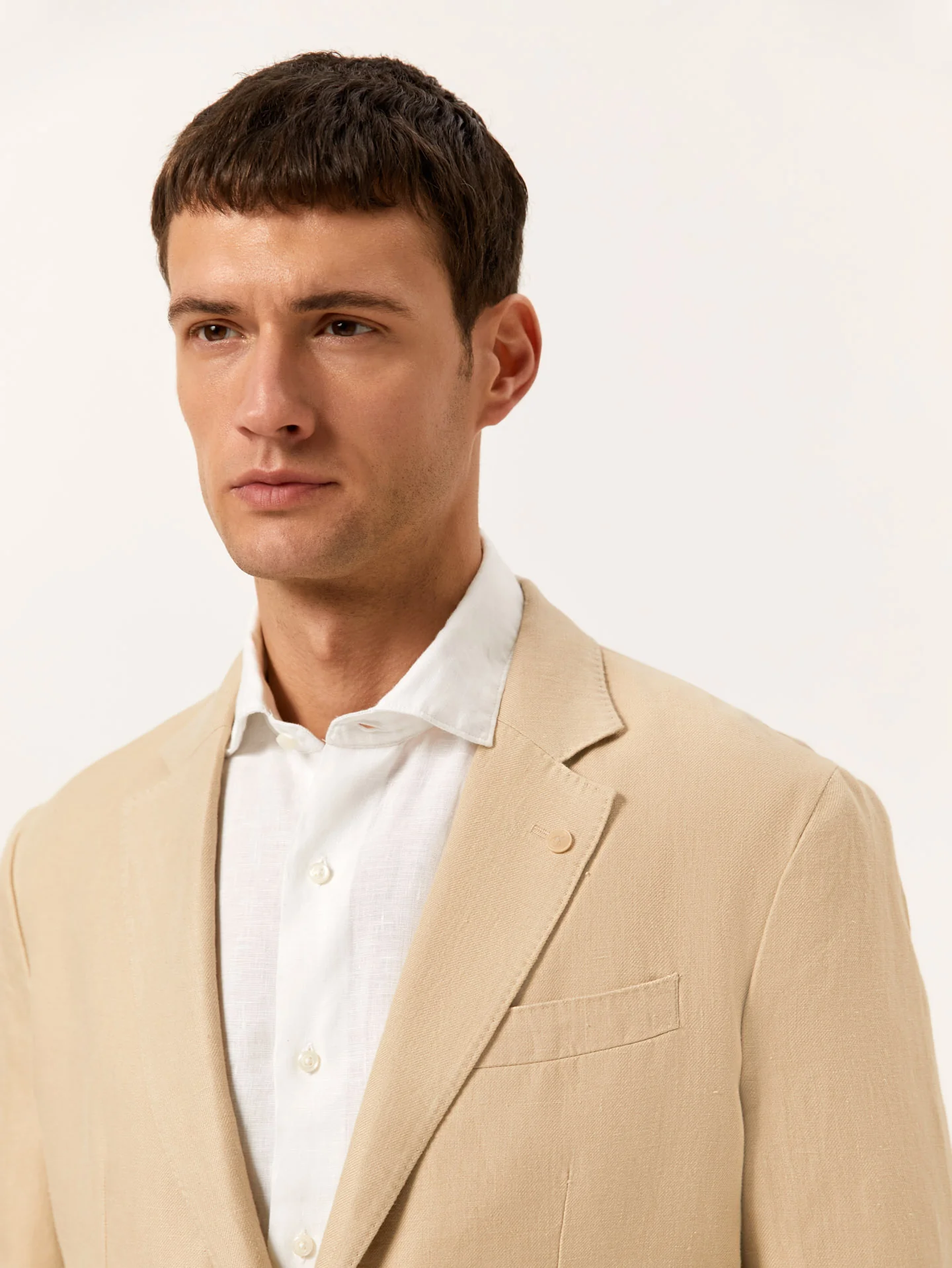 Slim Fit Fato Formal em 100% Linho - Image 3