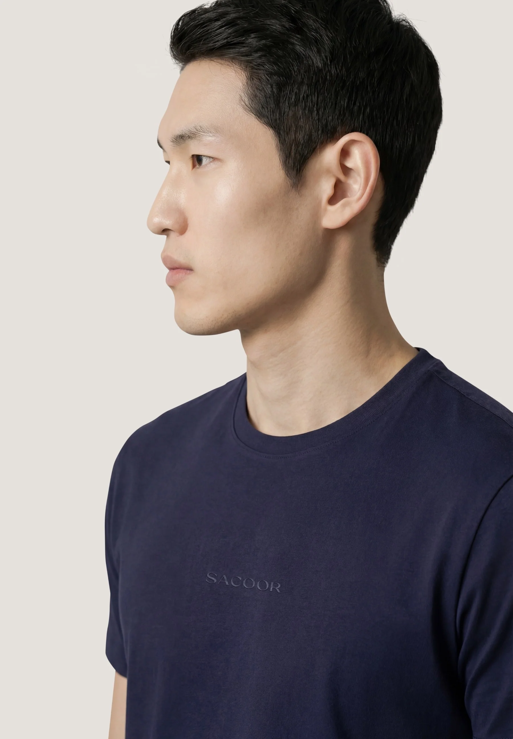 T-Shirt Em Piqué Stretch Com Transfer No Peito Tom-Sobre-Tom - Image 2