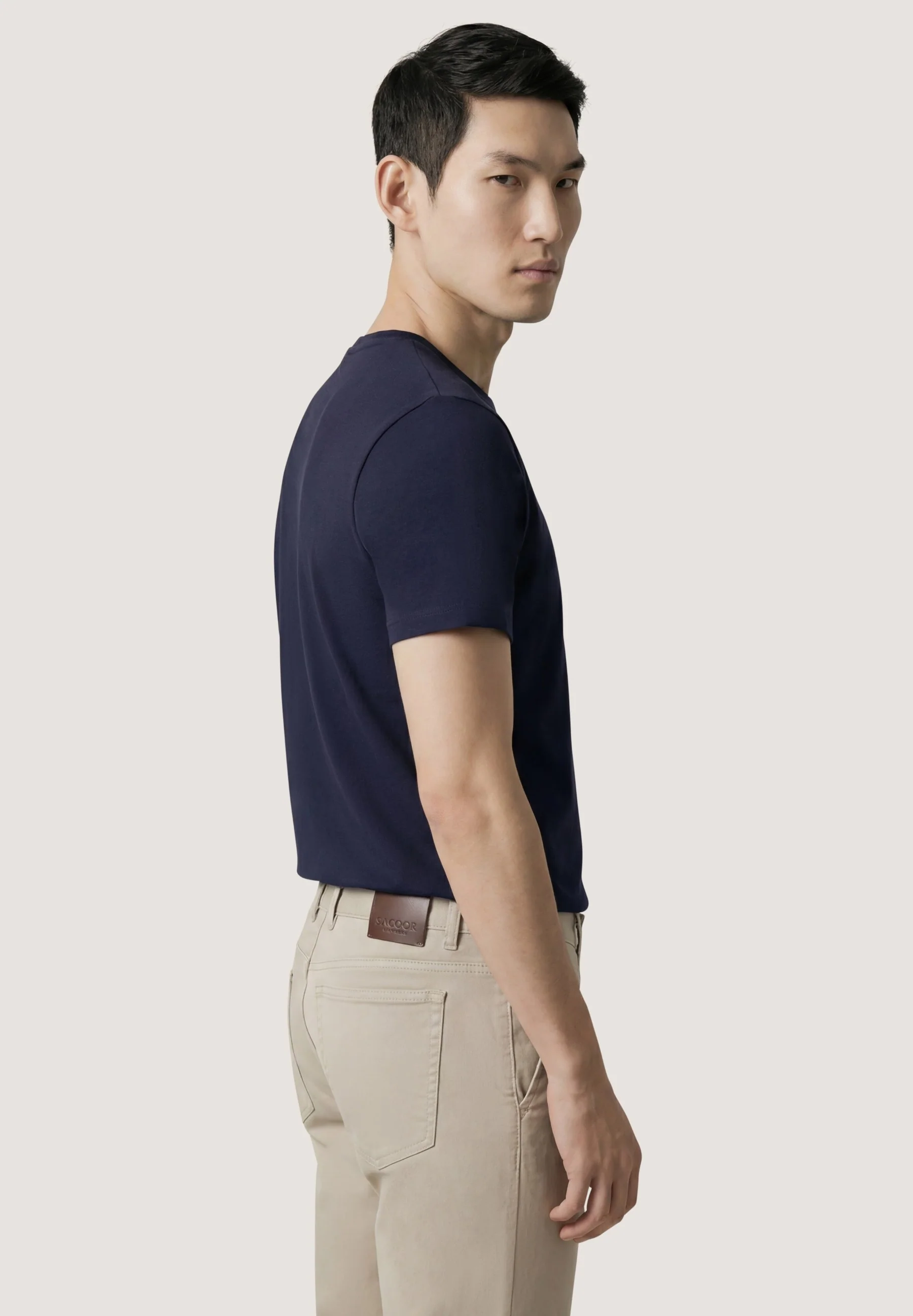T-Shirt Em Piqué Stretch Com Transfer No Peito Tom-Sobre-Tom - Image 3