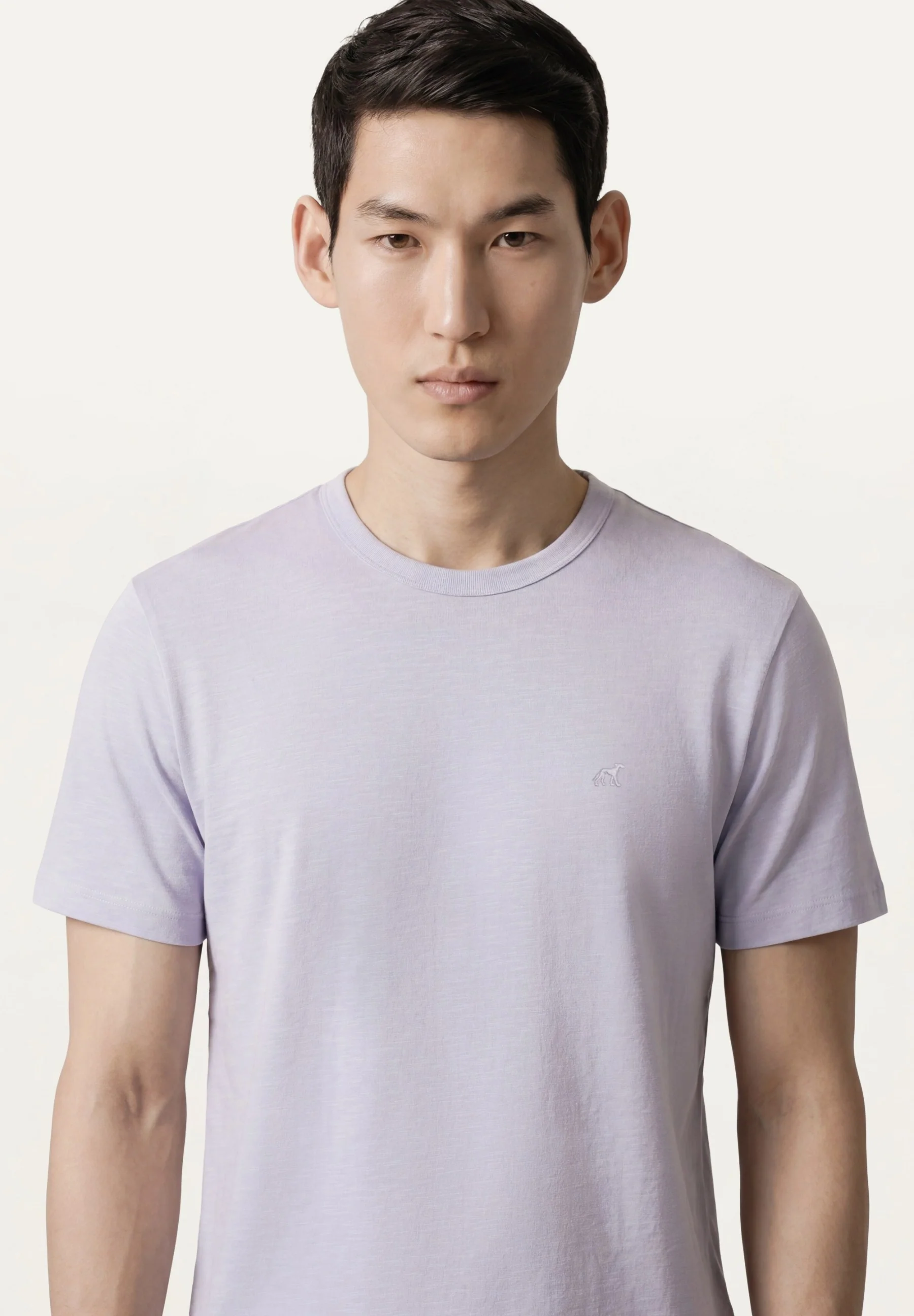T-Shirt Slim Fit Em Algodão Slub Tingido Em Peça Em Algodão BCI - Image 16