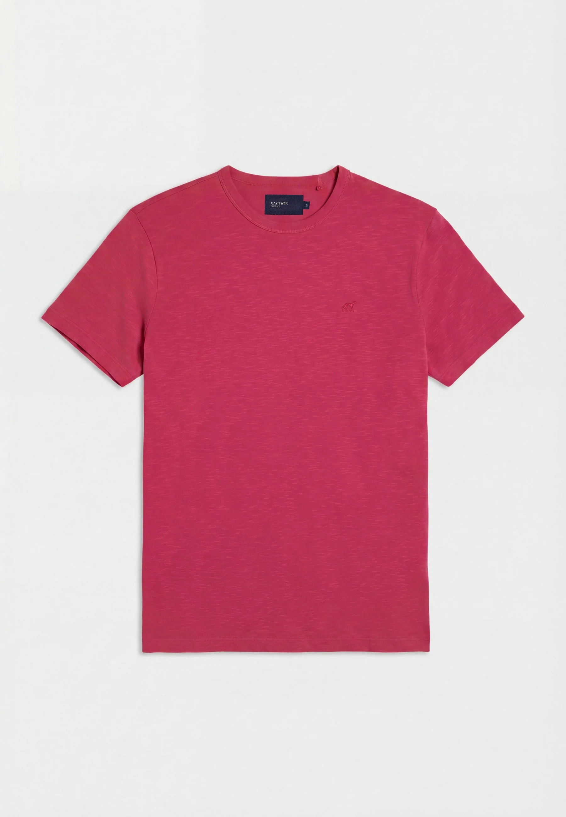 T-Shirt Slim Fit Em Algodão Slub Tingido Em Peça Em Algodão BCI - Image 21