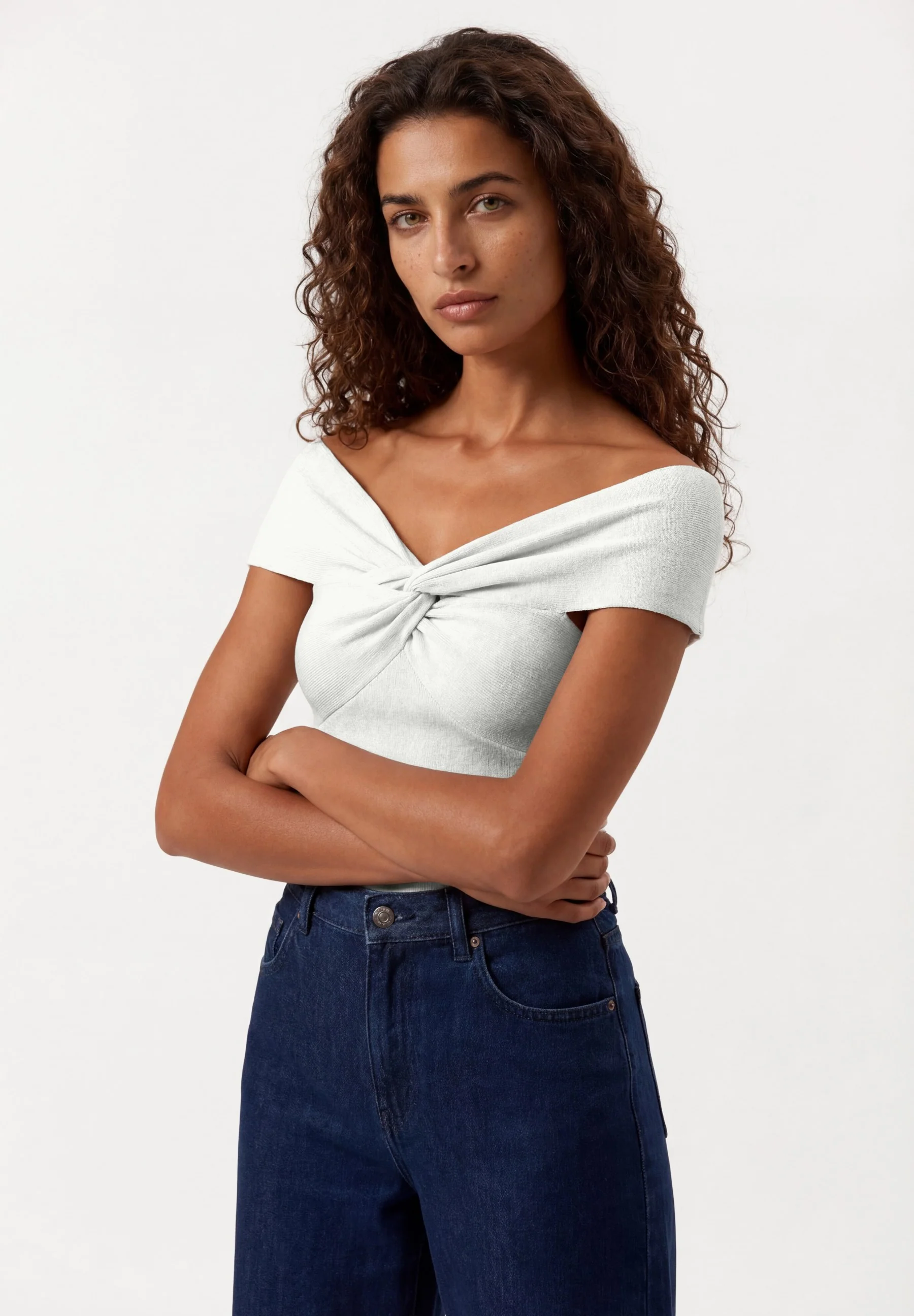 Top De Malha Em Fio Lurex