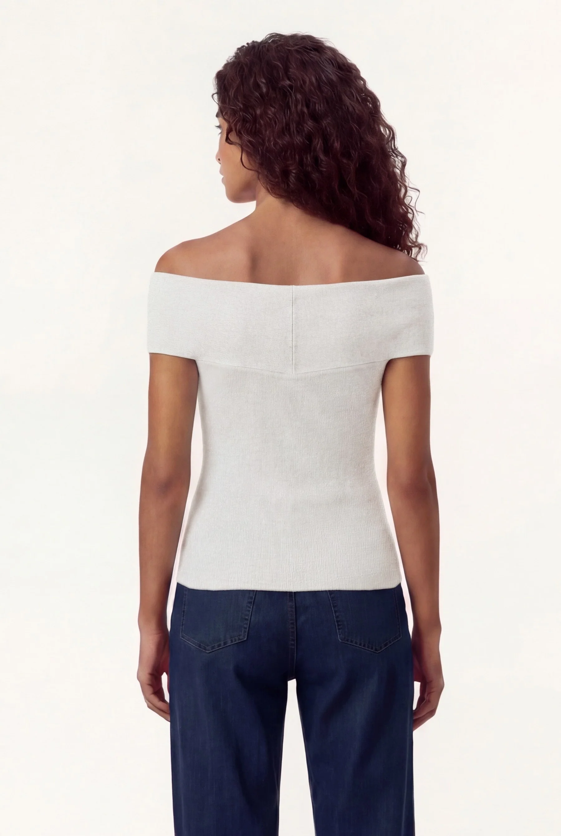 Top De Malha Em Fio Lurex - Image 2