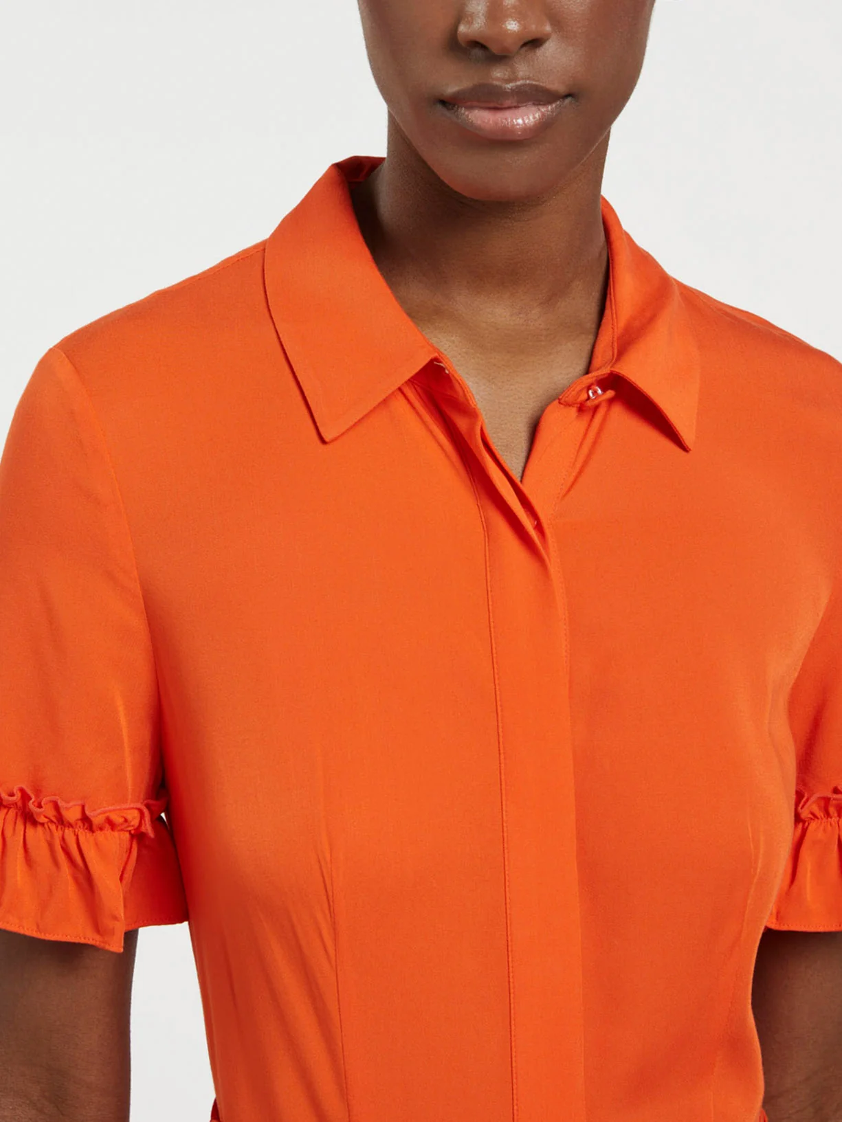 Vestido comprido com cinto - Image 3