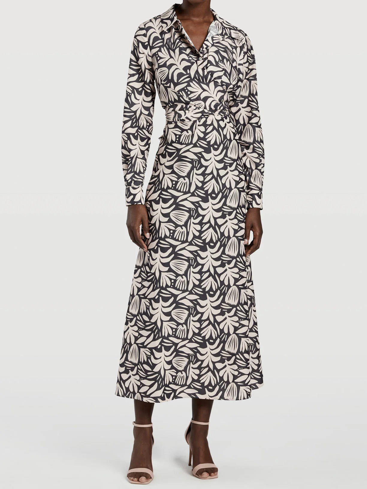 Vestido midi estampado